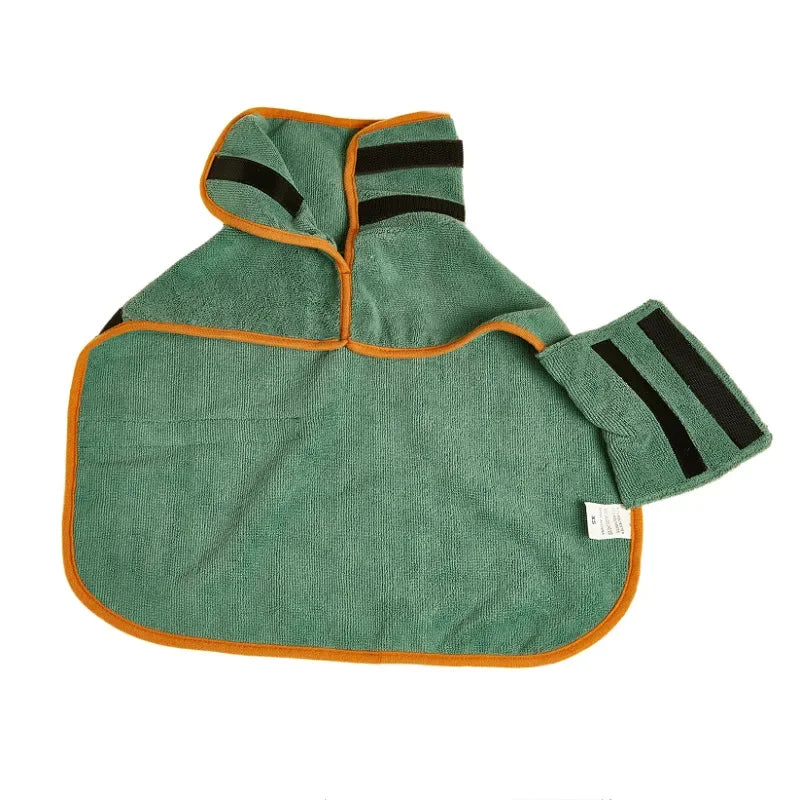 Pet bathrobe, highly absorbent and quick-drying Bowlift