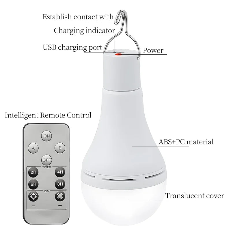 BowLift | SolaGlow LED Solar Camping Light | Waterproof & Rechargeable | With USB & Solar Power | For Tent, Garden & Emergencies