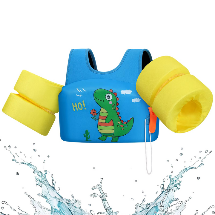BowLift | Kids Foam Life Vest with Arm Floats and Safety Whistle for Swimming and Kayaking
