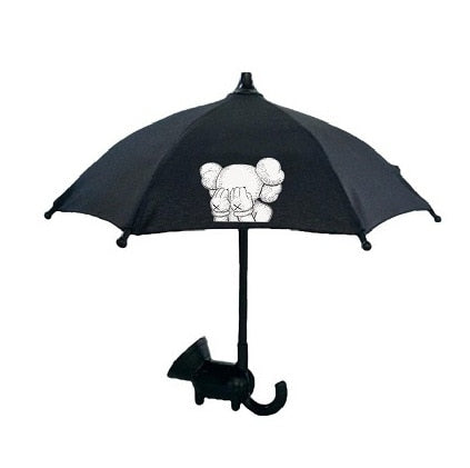 Phone Umbrella Sun Shade - Cute Mini Umbrella for Phone with Universal Adjustable Suction Cup Stand | Bowlift