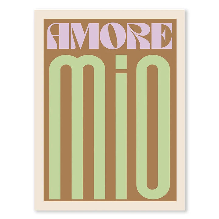 Pink Retro Love Quote Wall Art Fine Art Canvas Prints Typographic Pictures For Bedroom Living Room Hotel Room Modern Apartment Wall Art Decor | Bowlift