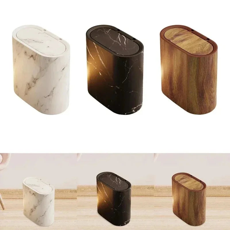 Nordic Marble Design Trash Can Bowlift