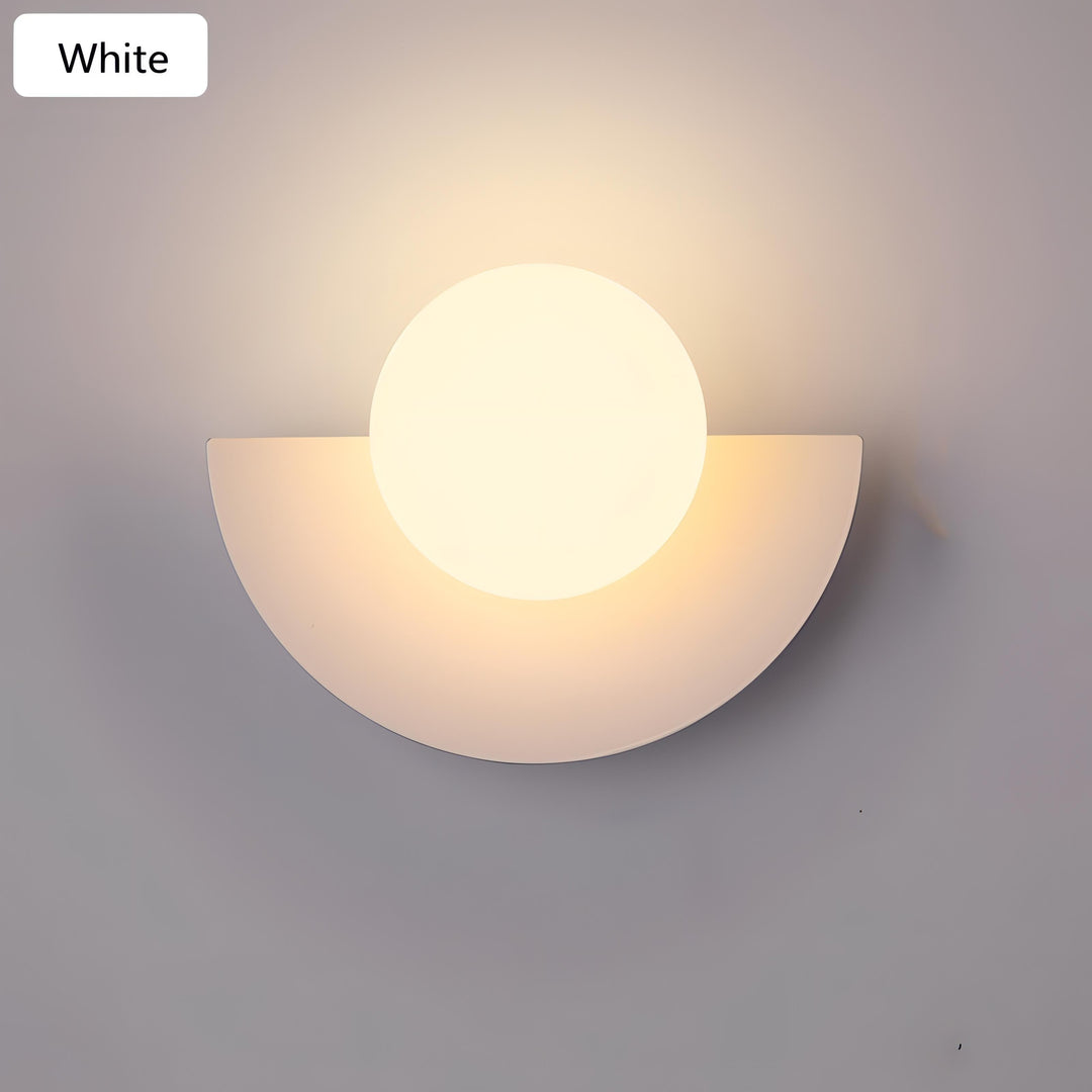 BowLift | Nordic Semicircle Wall Lamp - Modern LED Fixture for Living Room, Bedroom & Hallway Lighting