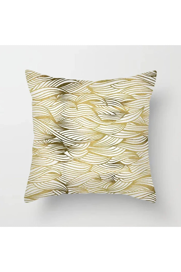 Yellow Leaf Polyester Pillowcase | Bowlift
