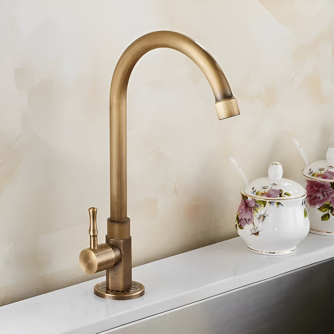 Brass kitchen faucet – DuraBowlifte and Stylish | Perfect for sink and countertop | Bowlift
