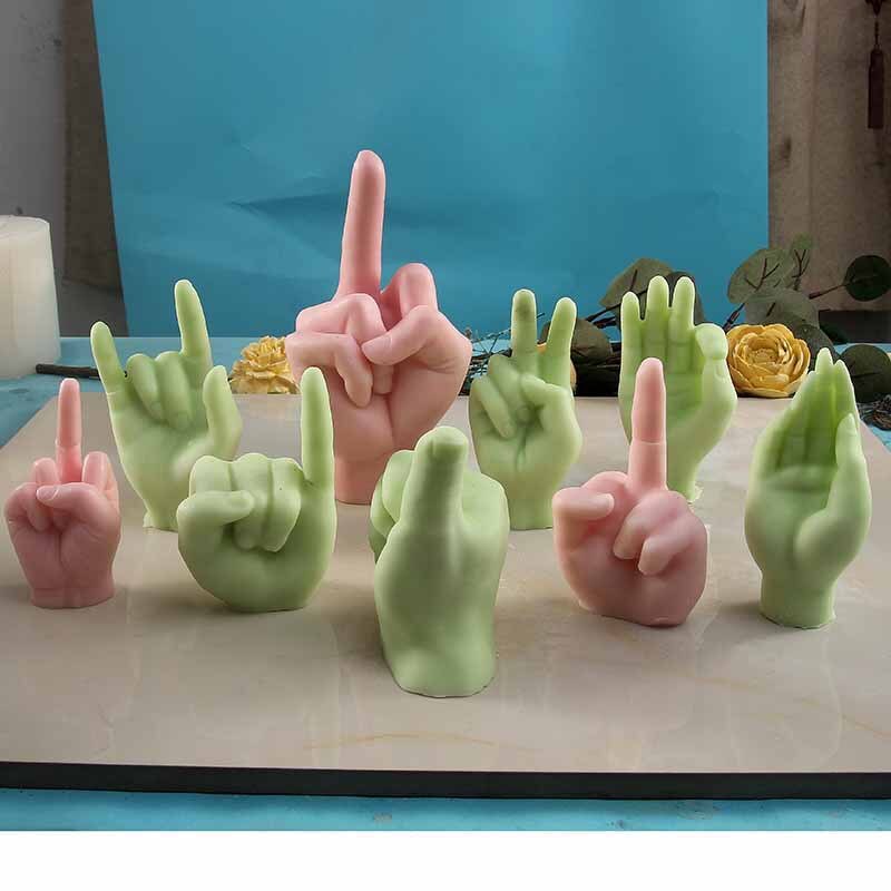 BowLift | Middle Finger Hand Gestures Artsy Candle DIY Molds