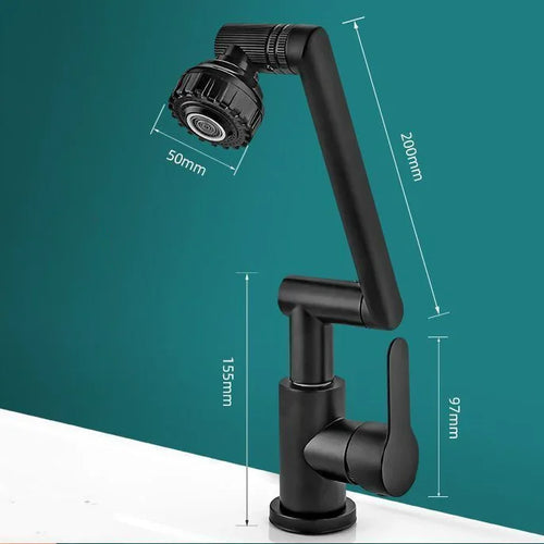 BowLift | Spray water protected mechanical universal swivel arm faucet