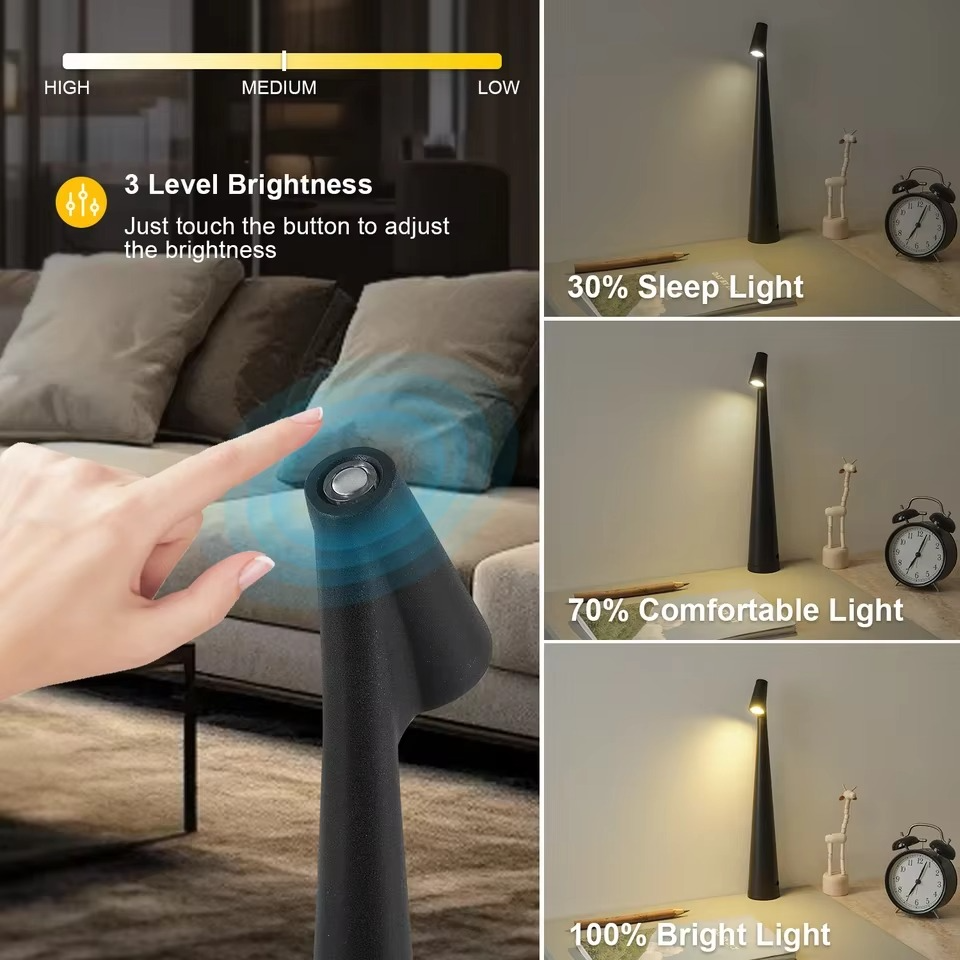 BowLift | Multi-Setting Rechargeable LED Desk Lamp – Perfect for Ambiance and Outdoors