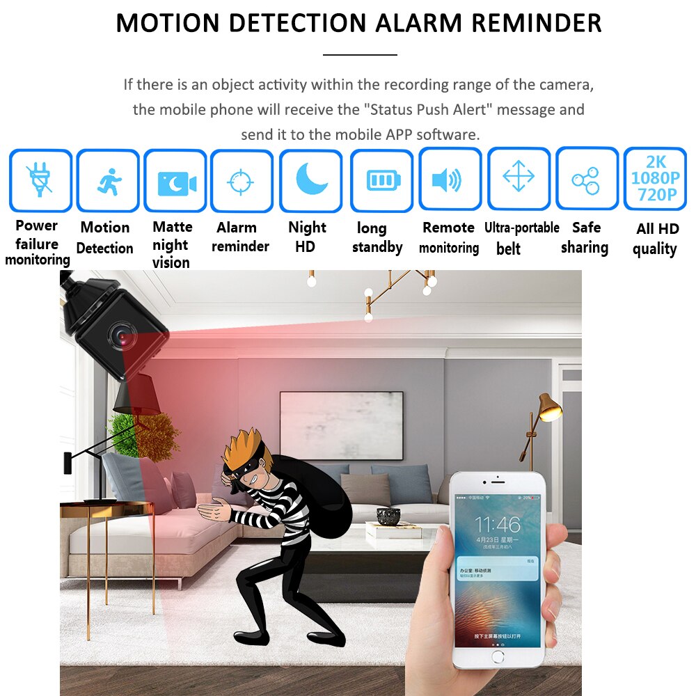 BowLift | Mini HD Motion Detection Wifi Camera