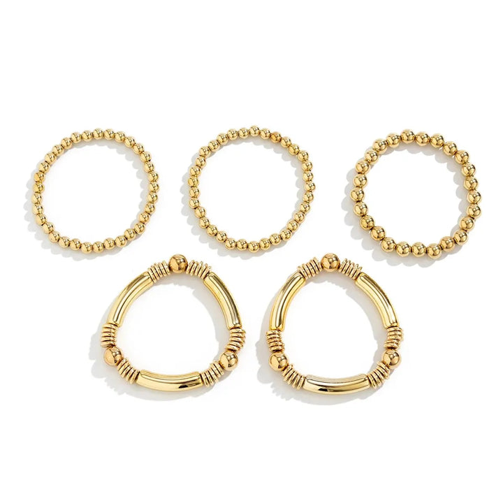 BowLift | 5pc Beaded Bracelet Stack Set