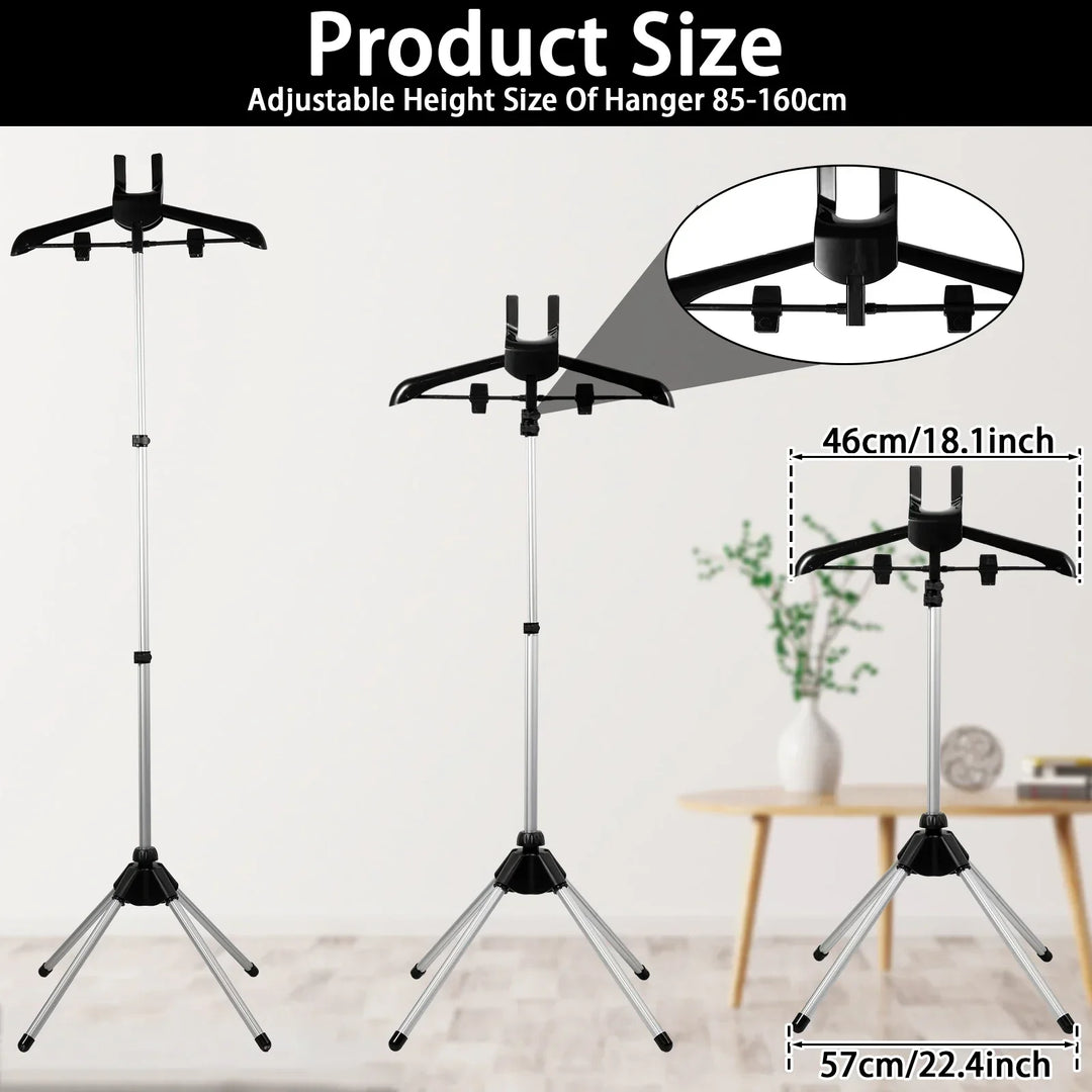 BowLift | Adjustable Telescope Steam Stand for Clothing – Foldable & Portable