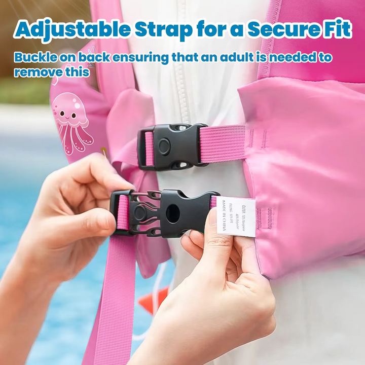 BowLift | Kids Foam Life Vest with Arm Floats and Safety Whistle for Swimming and Kayaking