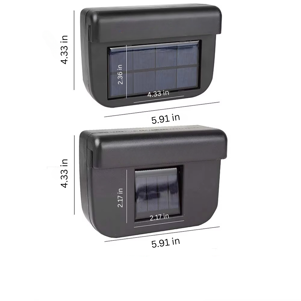 Solar-Powered Car Ventilation Fan for Odor and Smoke Elimination | Bowlift