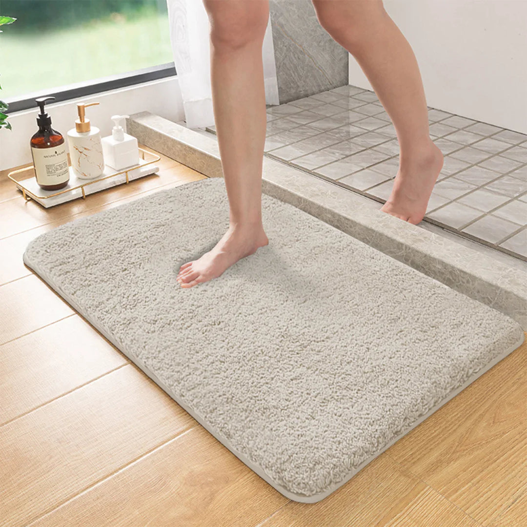 BowLift | Long-pile, Absorbent Bath Mat With Anti-slip