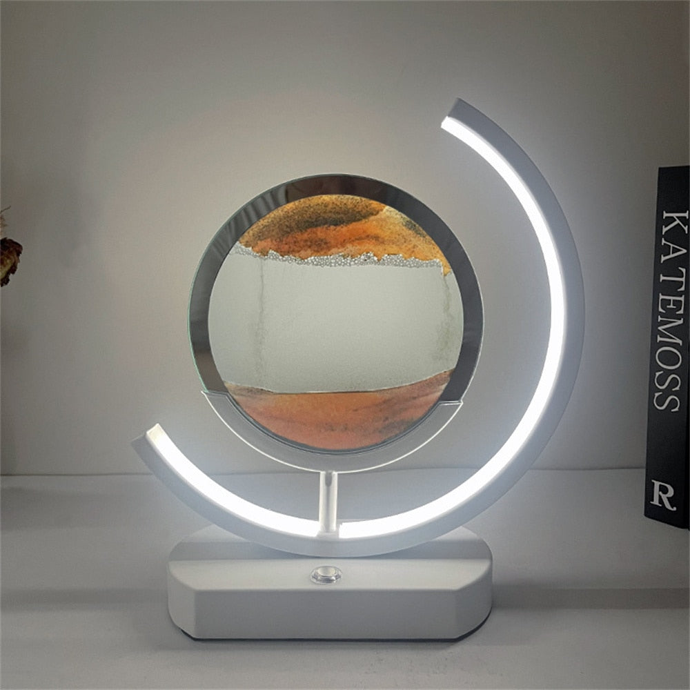 BowLift | 3D LED Flowing Sand Art Table Lamp