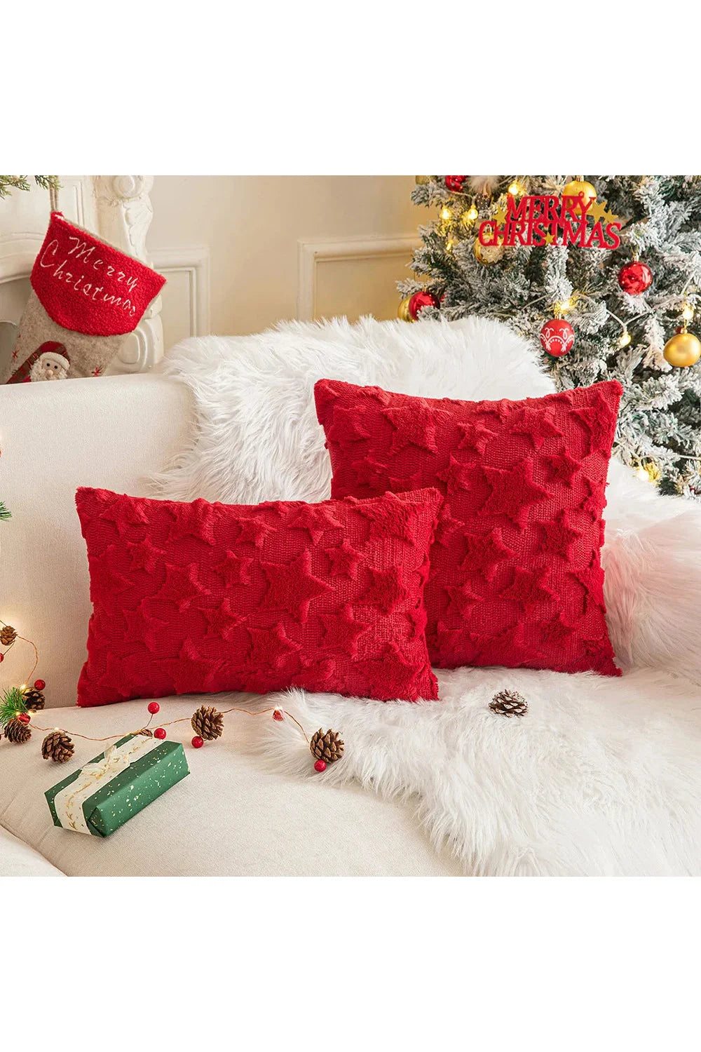 Plush decorative cushion cover | Bowlift