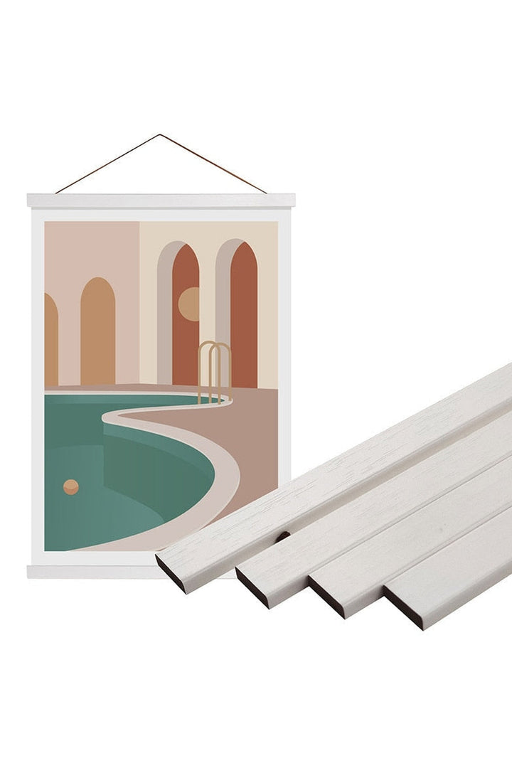 Magnetic poster frame hooks | Bowlift