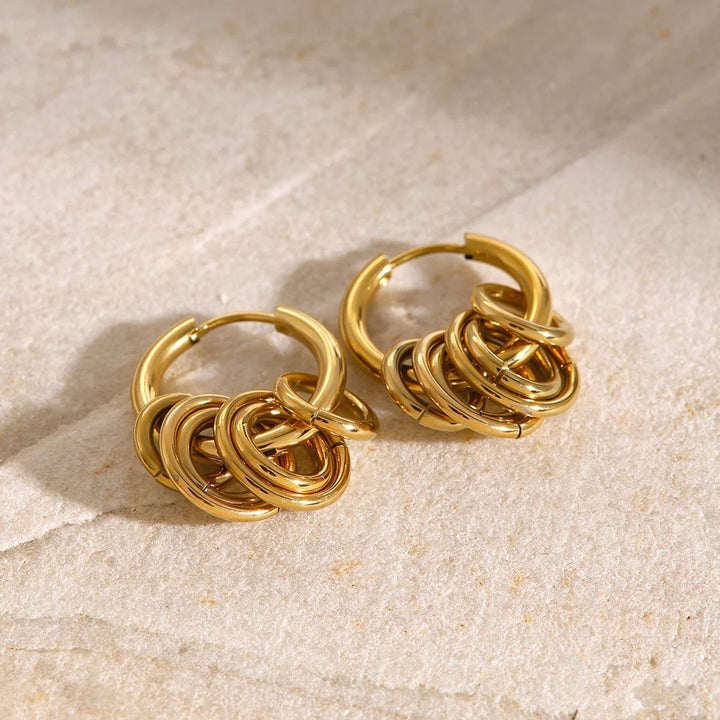 BowLift | Dainty Huggie Hoop Spiral Earrings