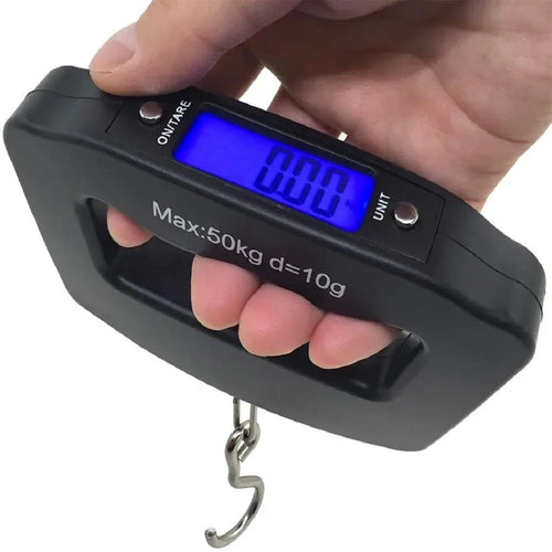 BowLift | WeighLite Digital Luggage Scale | LCD Display with Backlight | Up to 50 kg | Portable & Precise | For Travel & Baggage