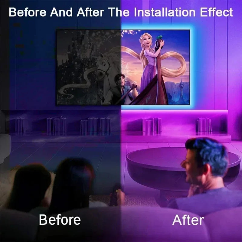BowLift | USB RGB LED Strip Lights with App Control for Room & TV Backlighting Decor