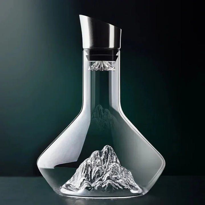 BowLift | 1500ml Iceberg Decanter Creative Lead-Free Crystal Material Luxury High-Quality Home Red Wine Distributor Decanter Wine Jug