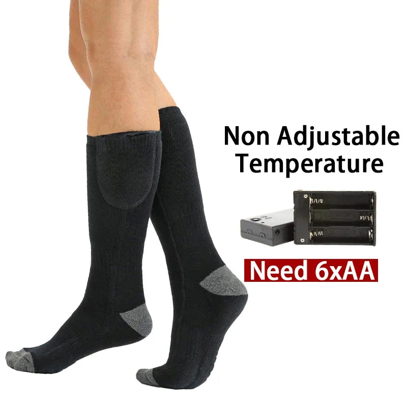 BowLift | Electric Heated Socks | USB Heating Socks for Women & Men | 3 Heat Levels | Ideal for Skiing, Cycling & Outdoor | ThermaStep