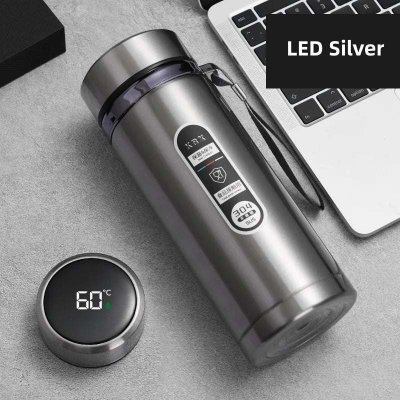 BowLift | TempraBottle – Smart Thermos Bottle with LED Temperature Display (800ml–1L)