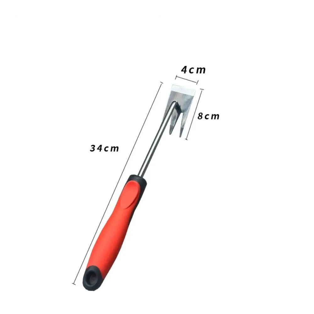 BowLift | Rootix Weed Remover with 3 Tines | Stainless Steel | Ergonomic Handle | For Bed Care & Soil Loosening