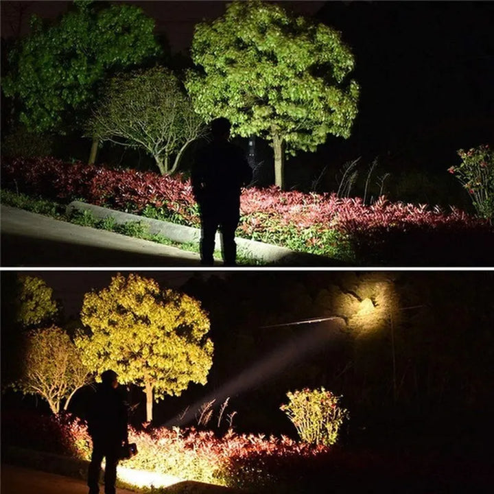 BowLift | LED Battery Spotlight DualonX Pro | 40 W | Double Lamp with 7 Light Modes | Rechargeable & Waterproof IP64 | Power Bank Function