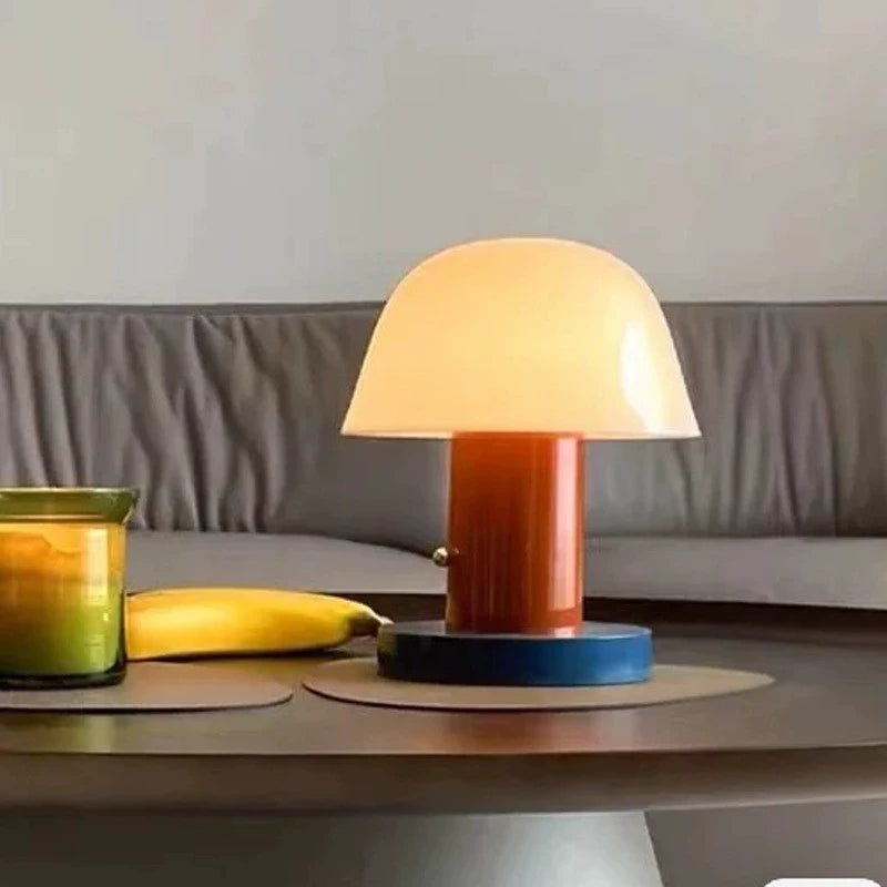 Danish Mushroom Portable Touch Table Lamp