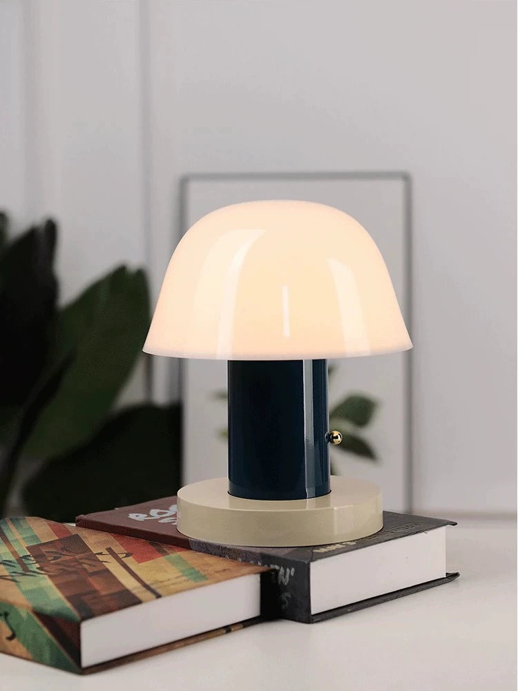 Danish Mushroom Portable Touch Table Lamp