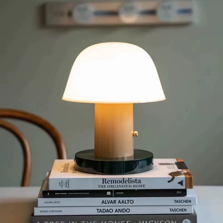 Danish Mushroom Portable Touch Table Lamp