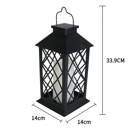 Vintage Outdoor Solar Candle Lantern