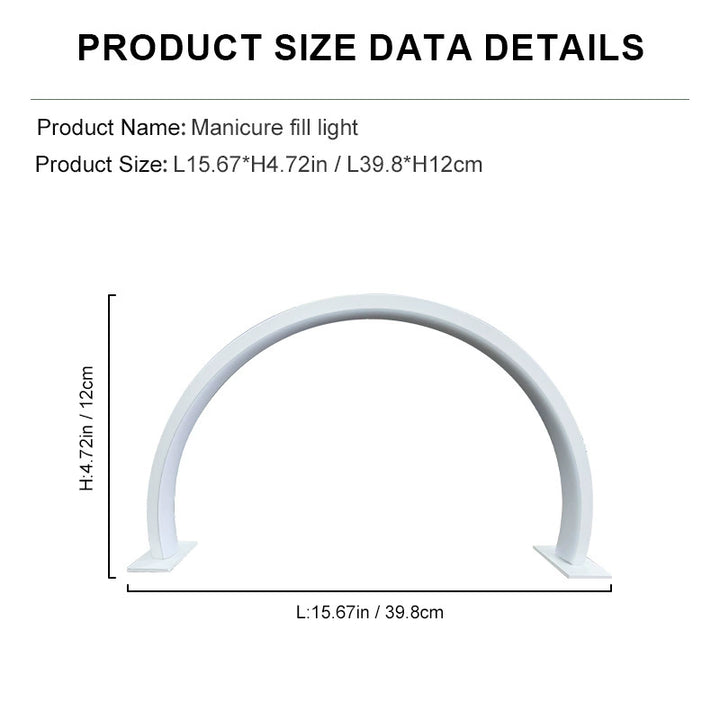 Half-Moon Nail Work Lamp U-Shaped LED Desktop Lighting