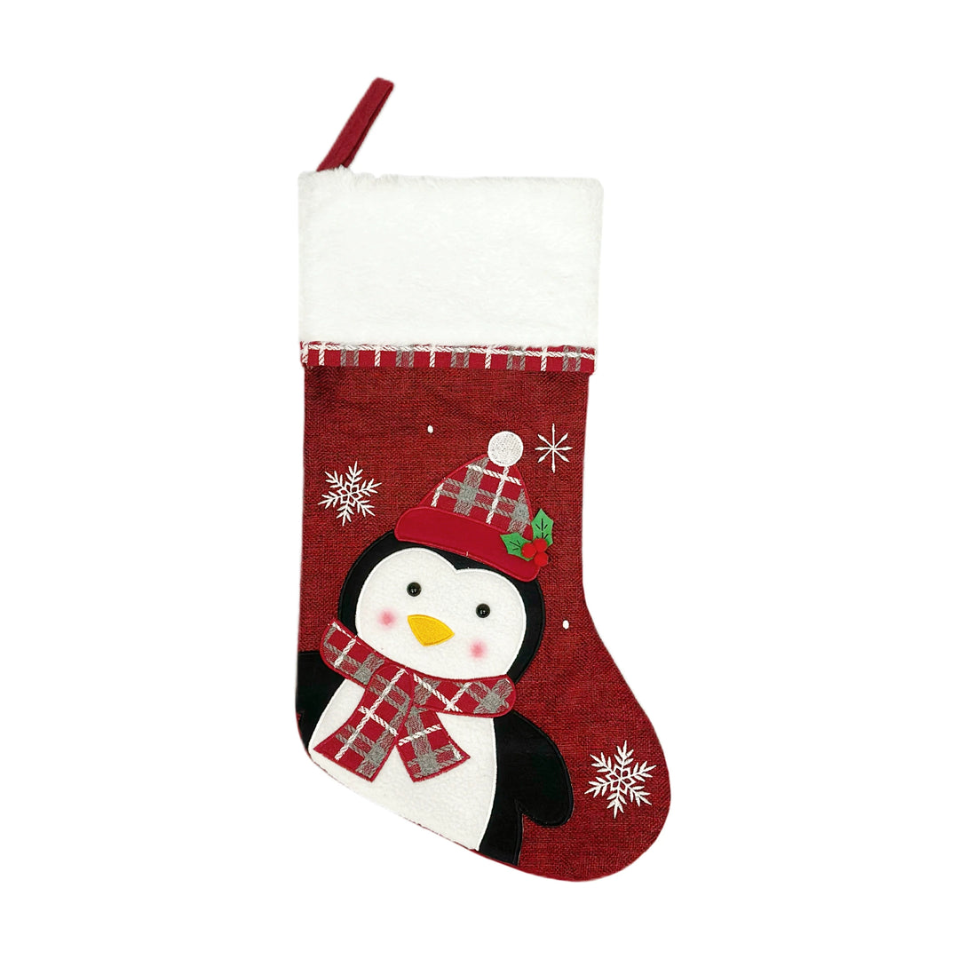 Embroidered Christmas Stockings Gift Bag Decoration Pendant