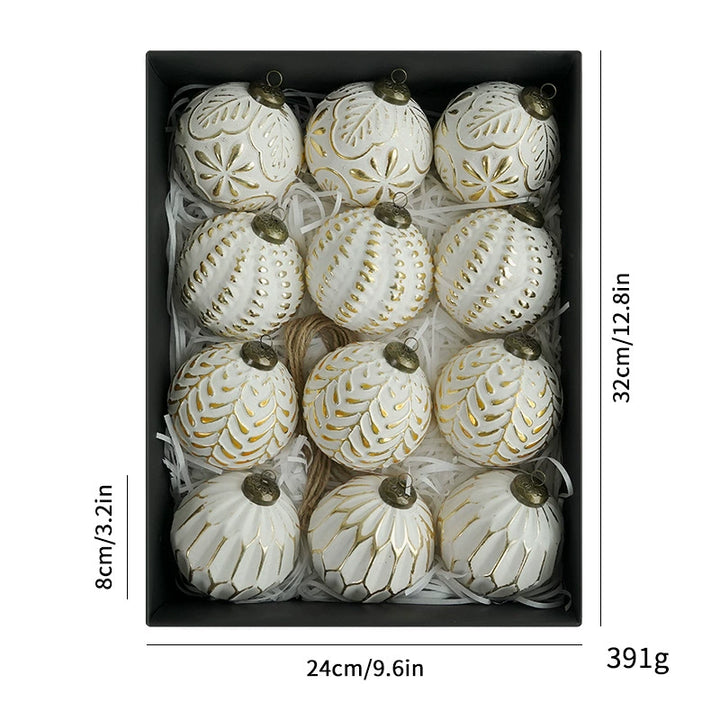 Antique Decorative Christmas Ball Ornament Set