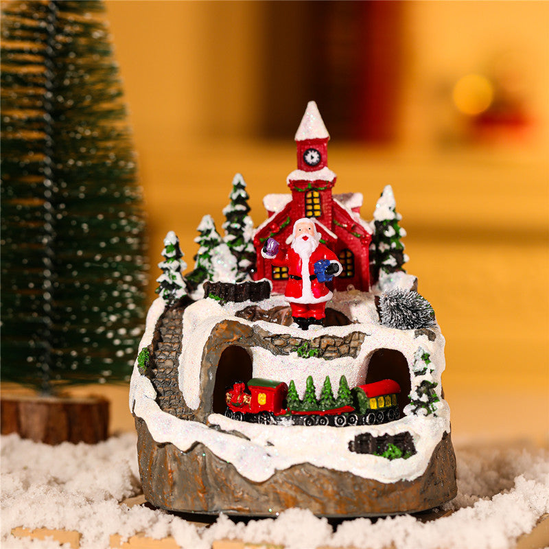 Rotating Musical USB Resin Christmas Ornament