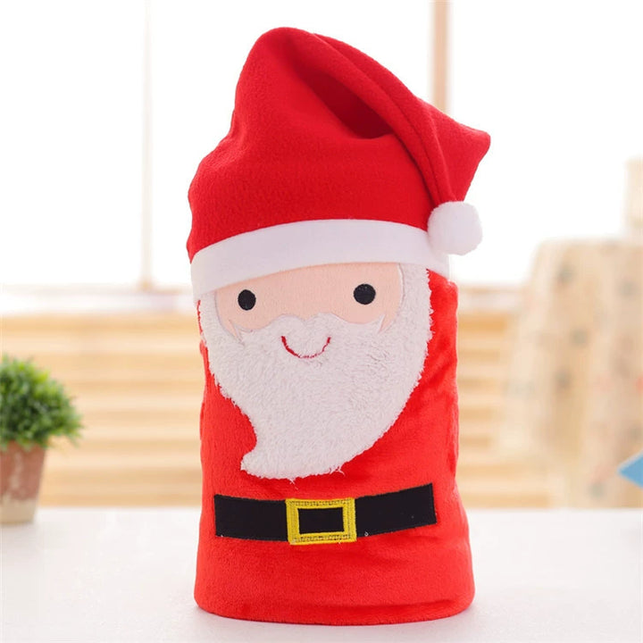 Cartoon Double Sided Flannel Christmas Blanket