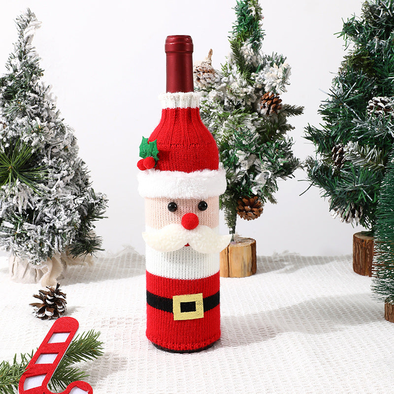 Christmas Wine Bottle Cover Holiday Decoration
