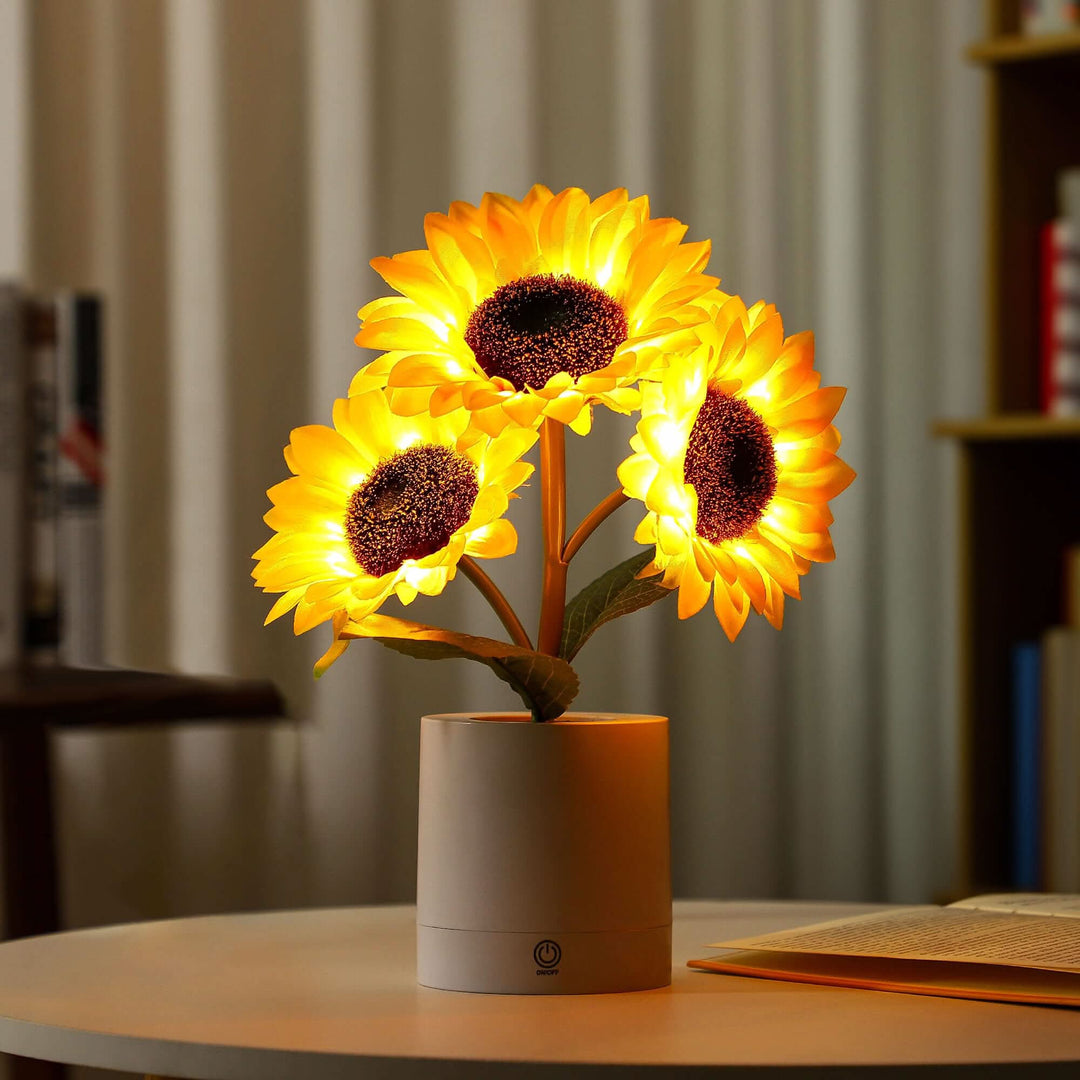 BowLift | Shimmering Sunflower LED Table Lamp