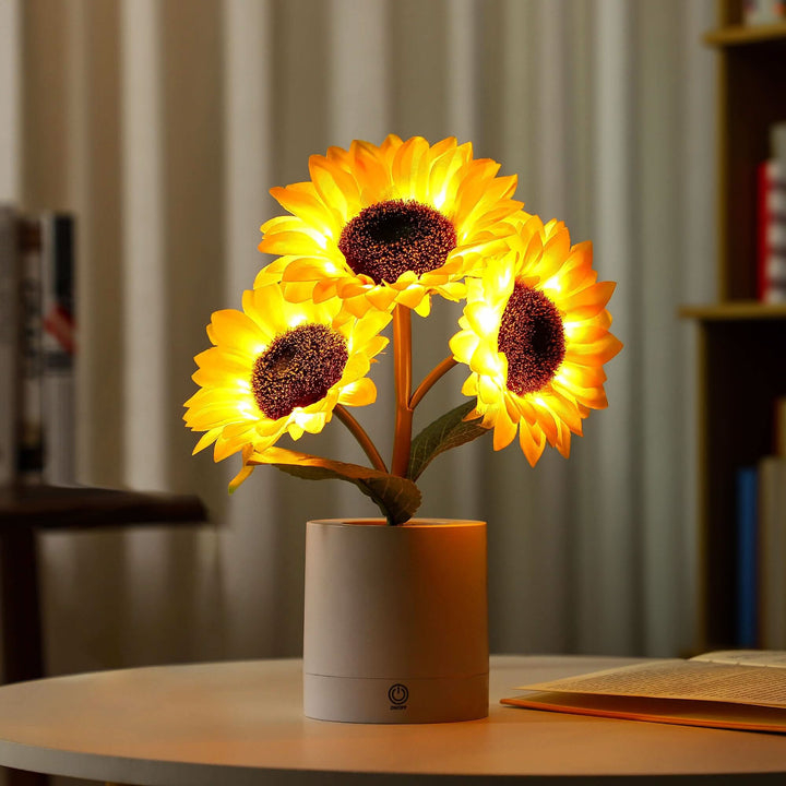 BowLift | Shimmering Sunflower LED Table Lamp