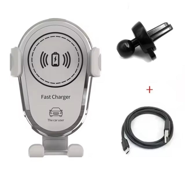 BowLift | Wireless Car Charger & Phone Mount - Fast Charging Holder for iPhone 14 & All Smartphones