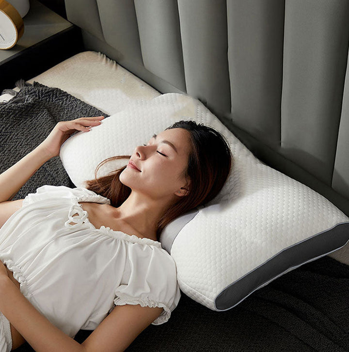 BowLift | Hybrid Pillow for Back and Side Sleepers - Neck and Shoulder Support Pillow