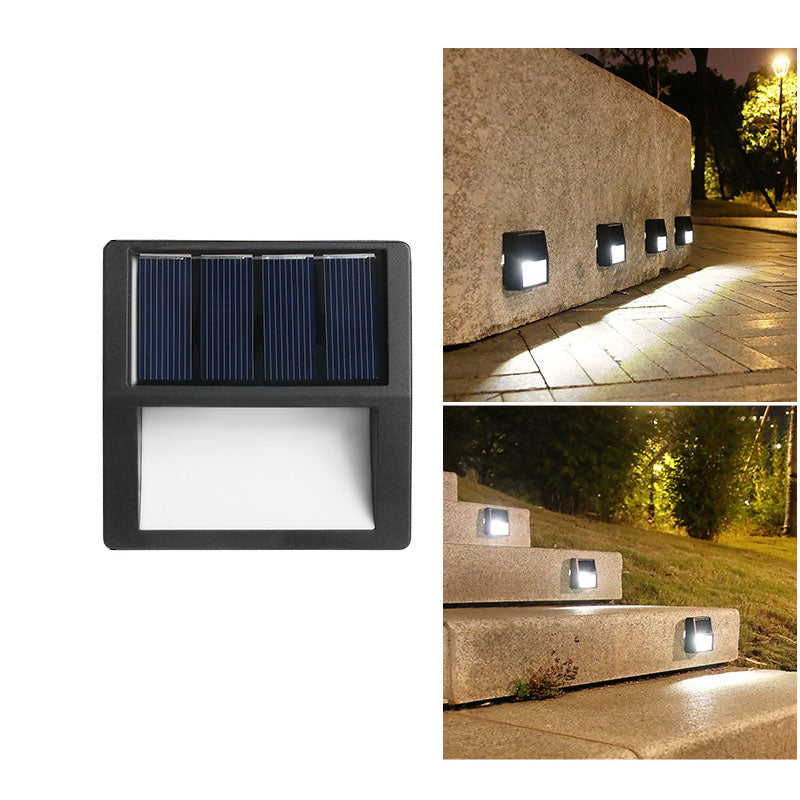 Outdoor Solar Round Square LED Waterproof Patio Step Light | Bowlift
