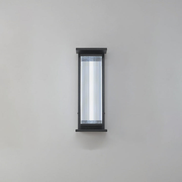 Modern Minimalist Waterproof Rectangular Stainless Steel Acrylic LED Wall Sconce Lamp For Outdoor Patio | Bowlift