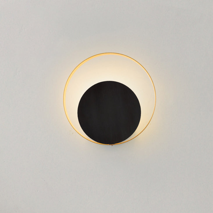 BowLift | Modern Minimalist Iron Circle Ring 1-Light Wall Sconces Lamp For Bedroom