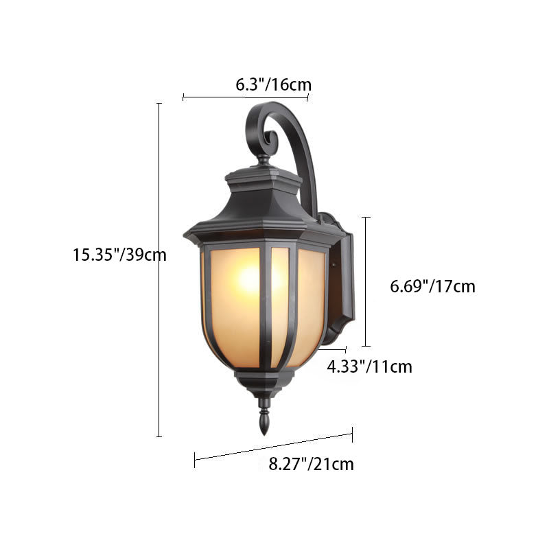 Modern European Minimalist Aluminum Alloy Square Outdoor 1-Light Wall Sconce Lamp | Bowlift