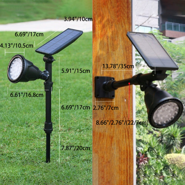 Contemporary Industrial ABS Solar Waterproof LED Spotlight Lawn Insert Light For Outdoor Patio | Bowlift