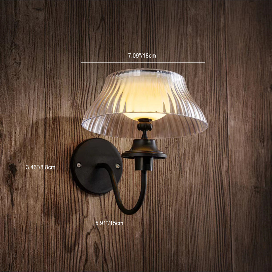 Contemporary Retro Solar Iron Alloy Plastic LED Waterproof Wall Sconce Lamp For Outdoor | Bowlift
