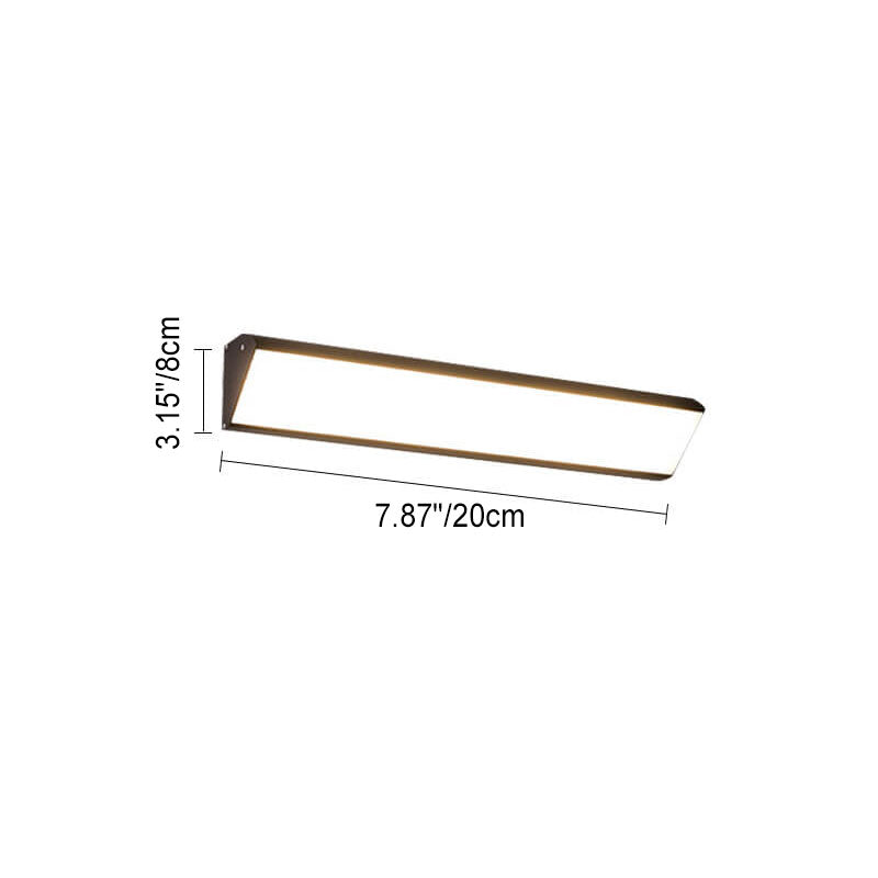 Modern Outdoor Long Bar Aluminum Acrylic Waterproof LED Wall Sconce Lamp | Bowlift